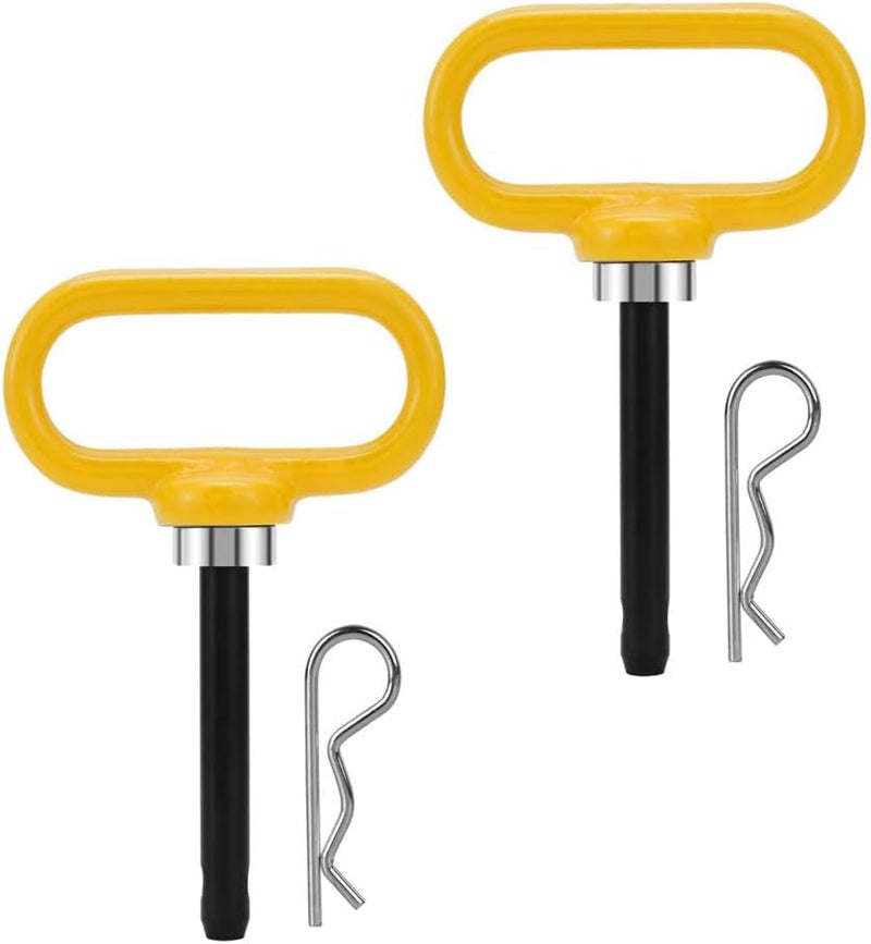 Comonc 1/2 inch Magnetic Trailer Hitch Pin and Clip Tow Hitch Pin Pin Heavy Duty Lawn Mower Hitch for Tractors, Towing, Lawn Mower, Golf Cart and ATV, Heavy Duty Gate Pin,2PCS - Image 1